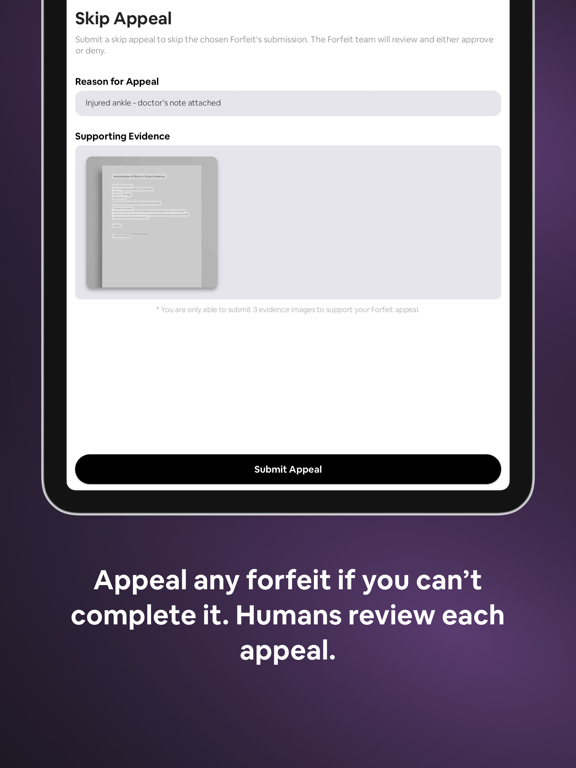 Forfeit: Habit Contracts iPad screenshot 8 - Productivity app