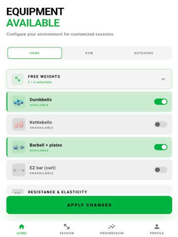 Agile Workout : fitness iPad screenshot