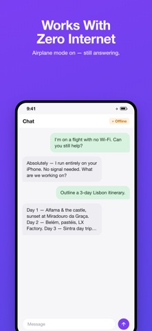 privateSLM: Offline AI Chat Screenshot 2 of 10
