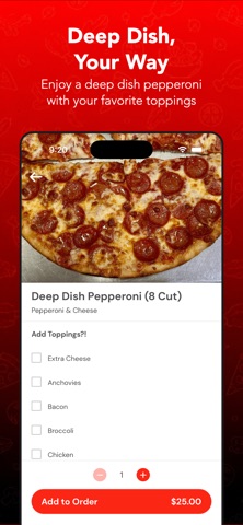 I Love Pizza of Troy iPhone screenshot