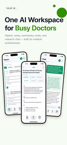 MediSummary: AI for Doctors iPhone screenshot