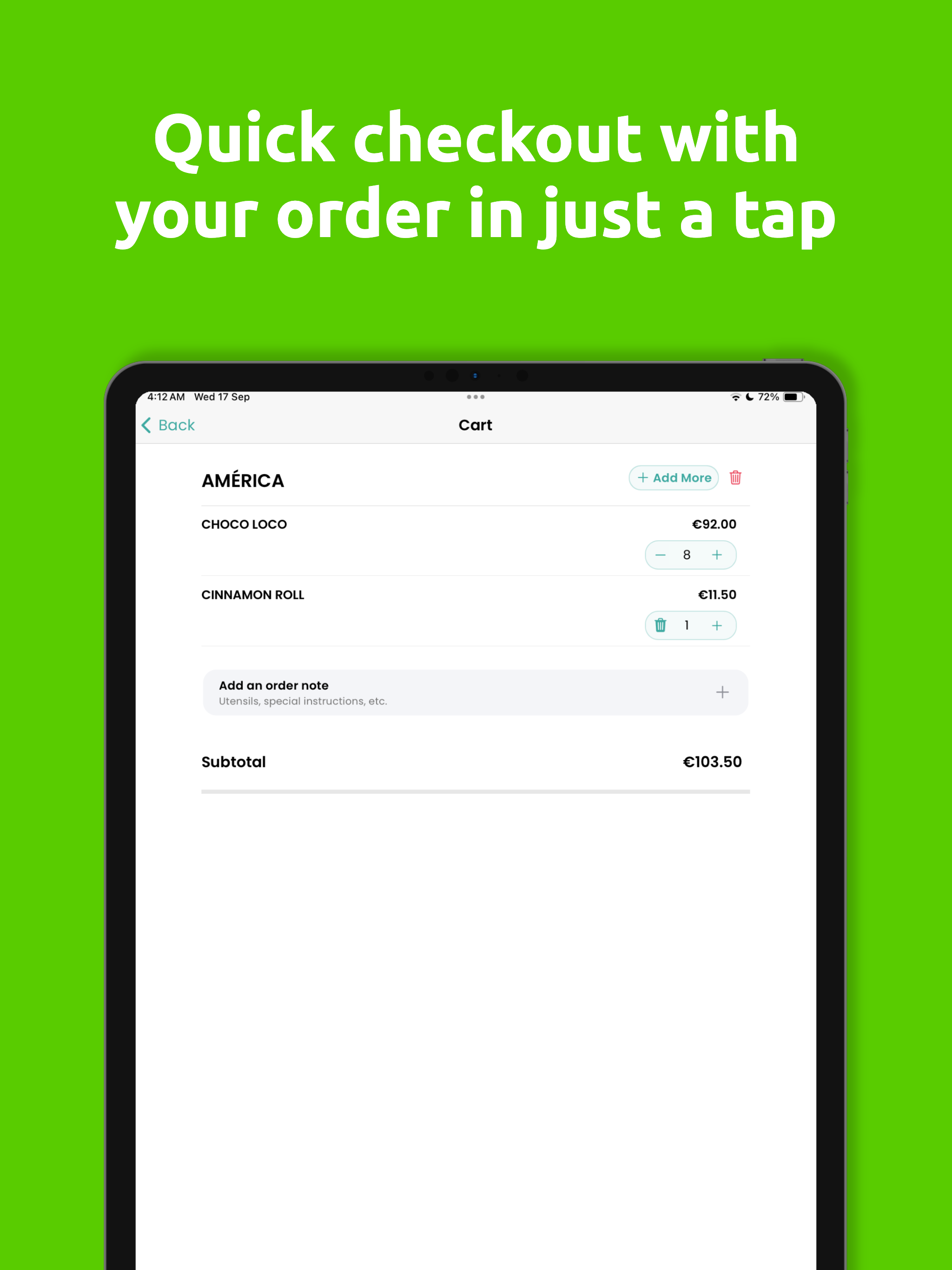Green Delivery Ibiza - Order