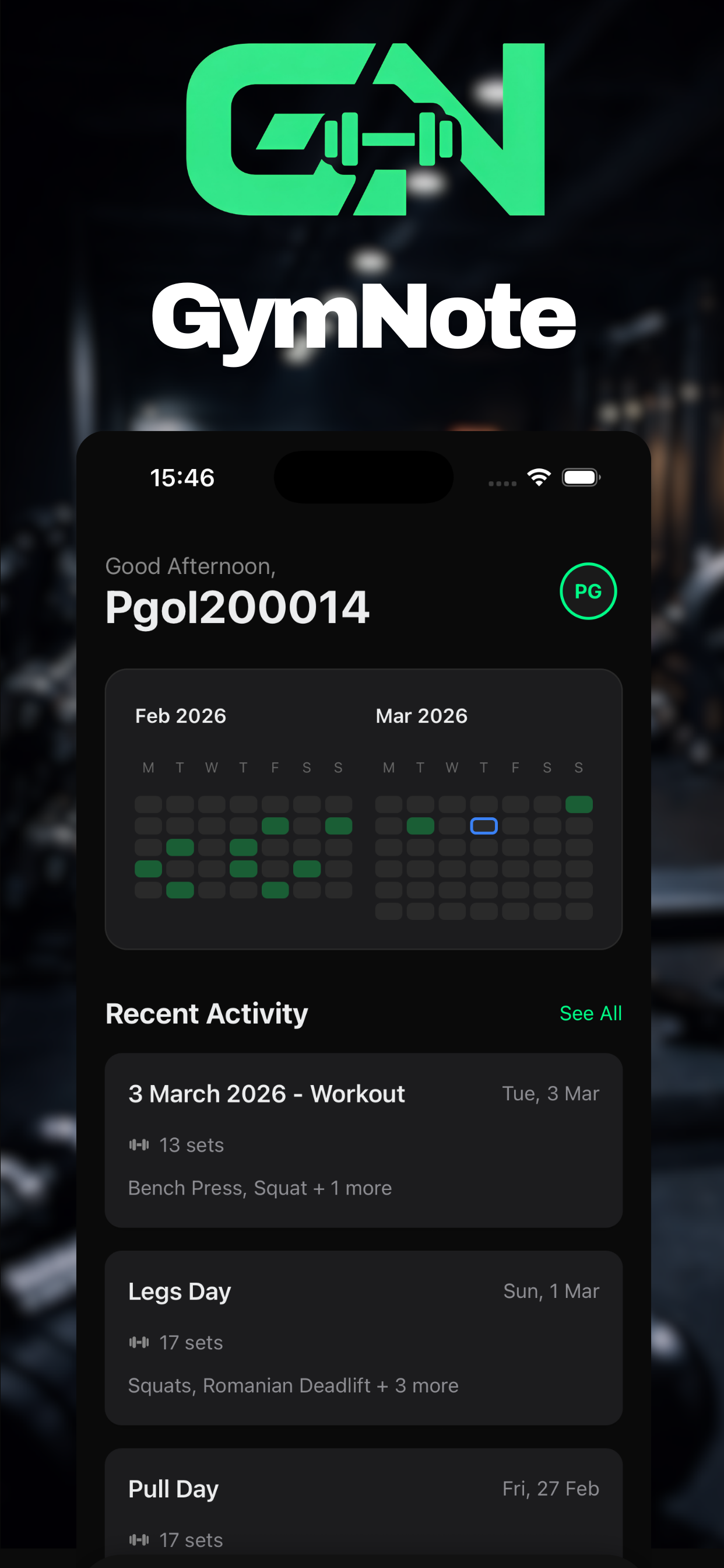 GymNote: Workout Tracker screenshot 5