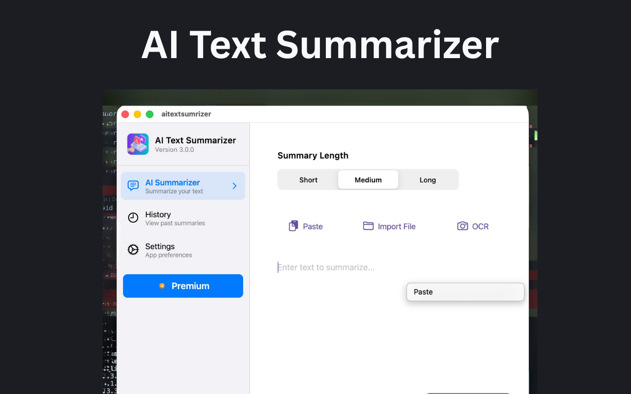 Text Summary - TLDR Summarize