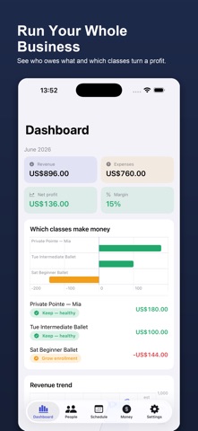 Rostra: Class & Client Manager screenshot