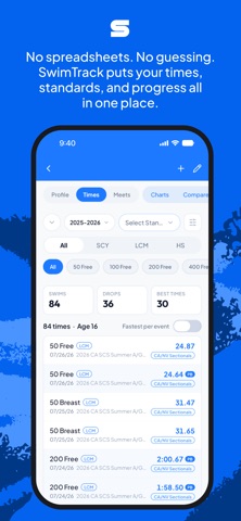 SwimTrackApp Screenshot 2 of 7