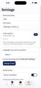 CrowSpeak Language Practice screenshot