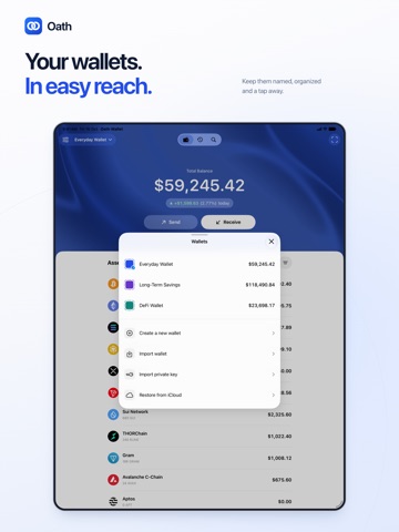 Oath: Crypto & Bitcoin Wallet iPad screenshot 7