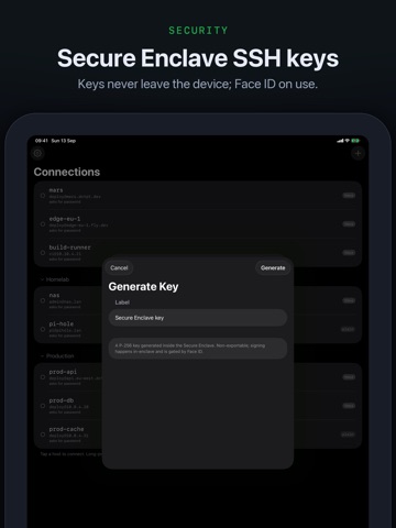 dotMux easy SSH with tmux iPad screenshot 2