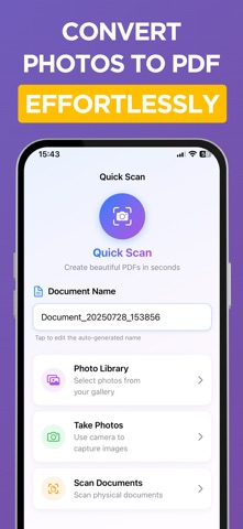 Photos to PDF, PDF Signature iPhone screenshot