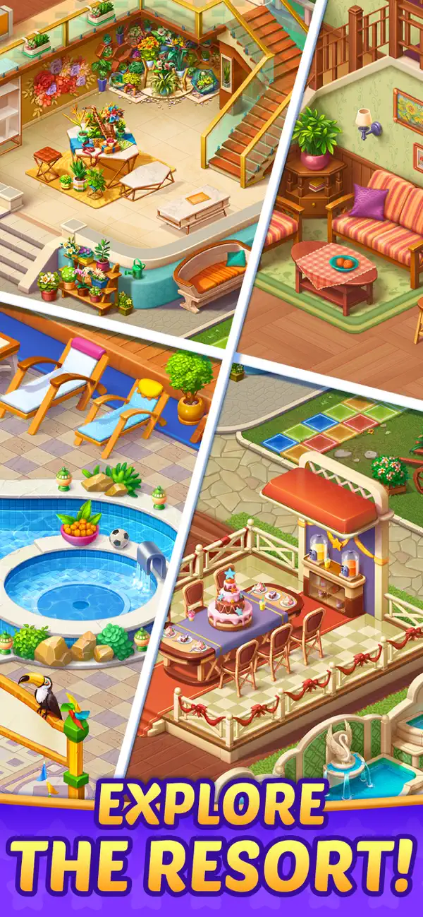 Dream Resort - Match 3 Games Hack screenshot 7 - game app interface