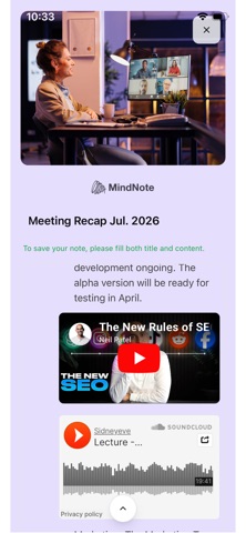 MindNote - AI Notetaking App Screenshot 5 of 10