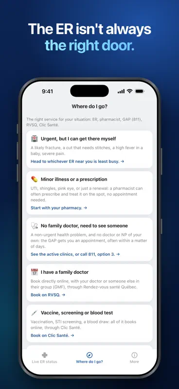 ER Wait Times Quebec Hospital screenshot 5 of 5