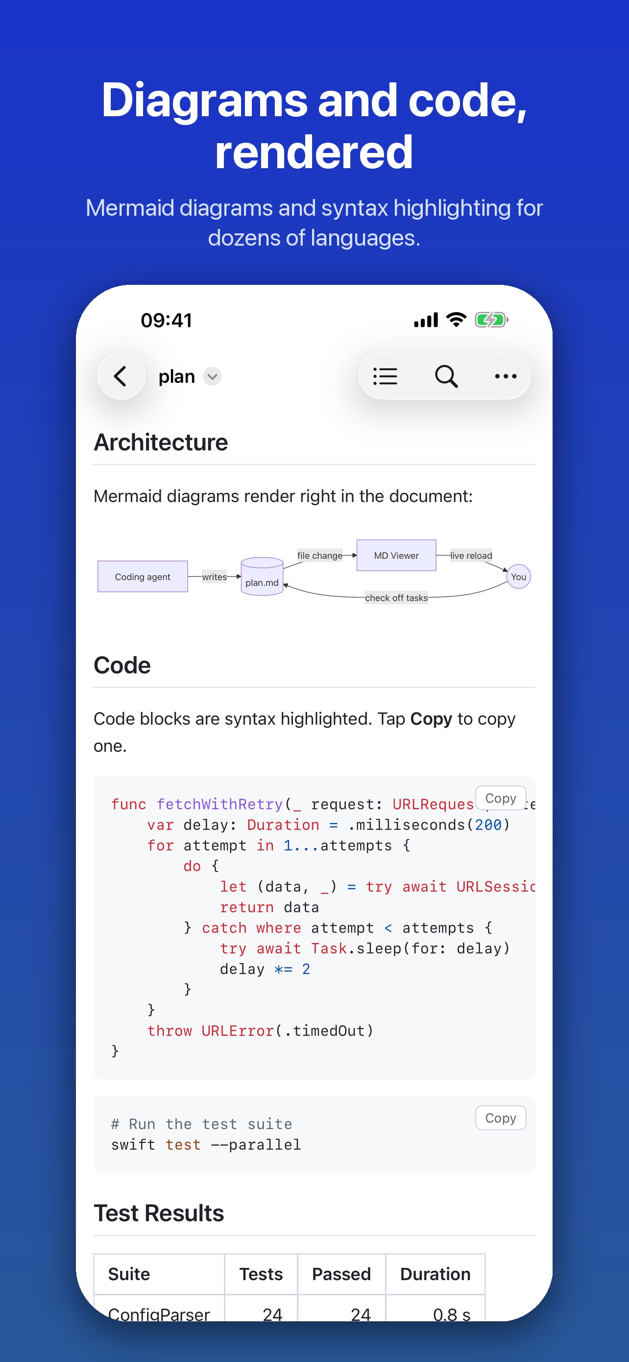 Screenshot 3 of Markdown Viewer for AI Agents