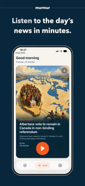 Audio News Daily Brief: Murmur screenshot 1