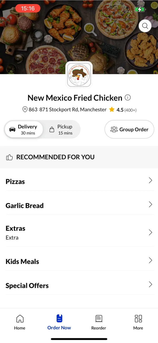 Screenshot #2 pour New Mexico Fried Chicken.