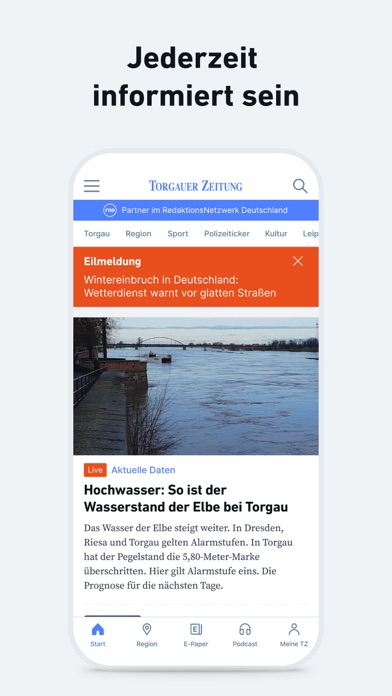 TZ - Nachrichten und Podcast Screenshot