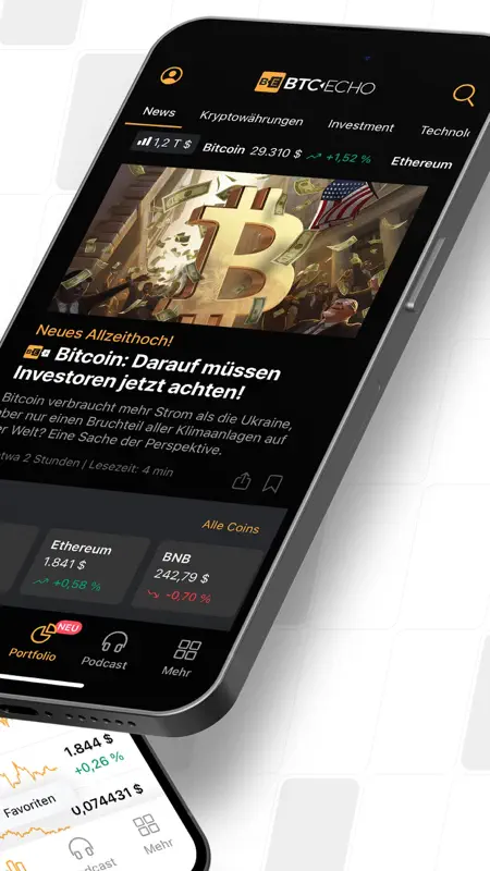 BTC-ECHO Bitcoin & Krypto News screenshot 2 of 9