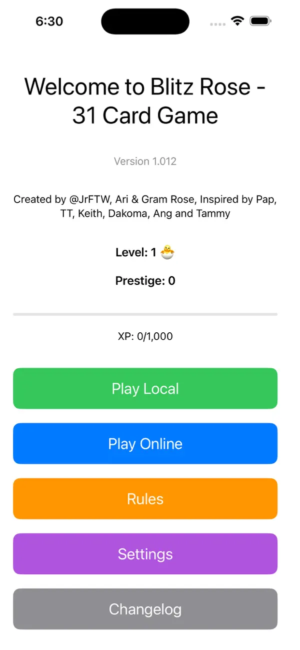 Screenshot #1 pour Blitz Rose - 31 Card game