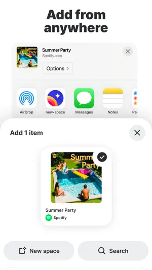 new.space AI save, share, act screenshot 4
