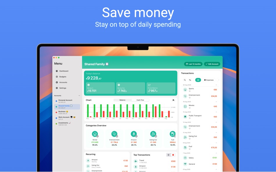 #4. Moneyboard Pro Budget Planner (macOS) Ved: Damien Vieira