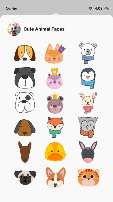 Cute Animal Faces Screenshot 4 - AppWisp.com