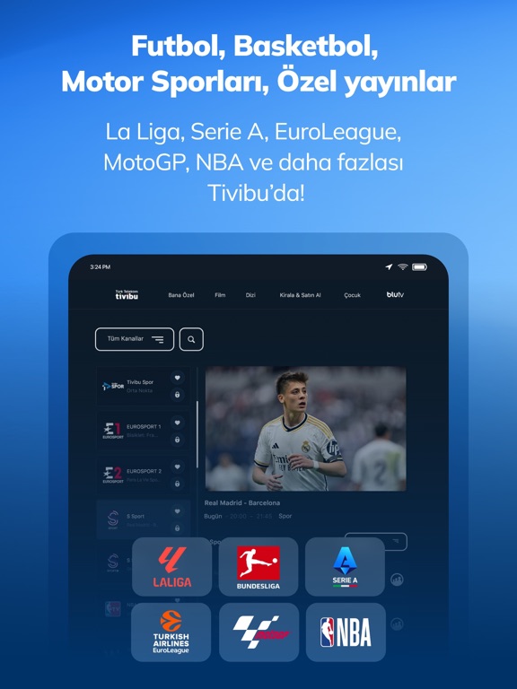 Tivibu GO: Live TV & Movies iPad screenshot 2