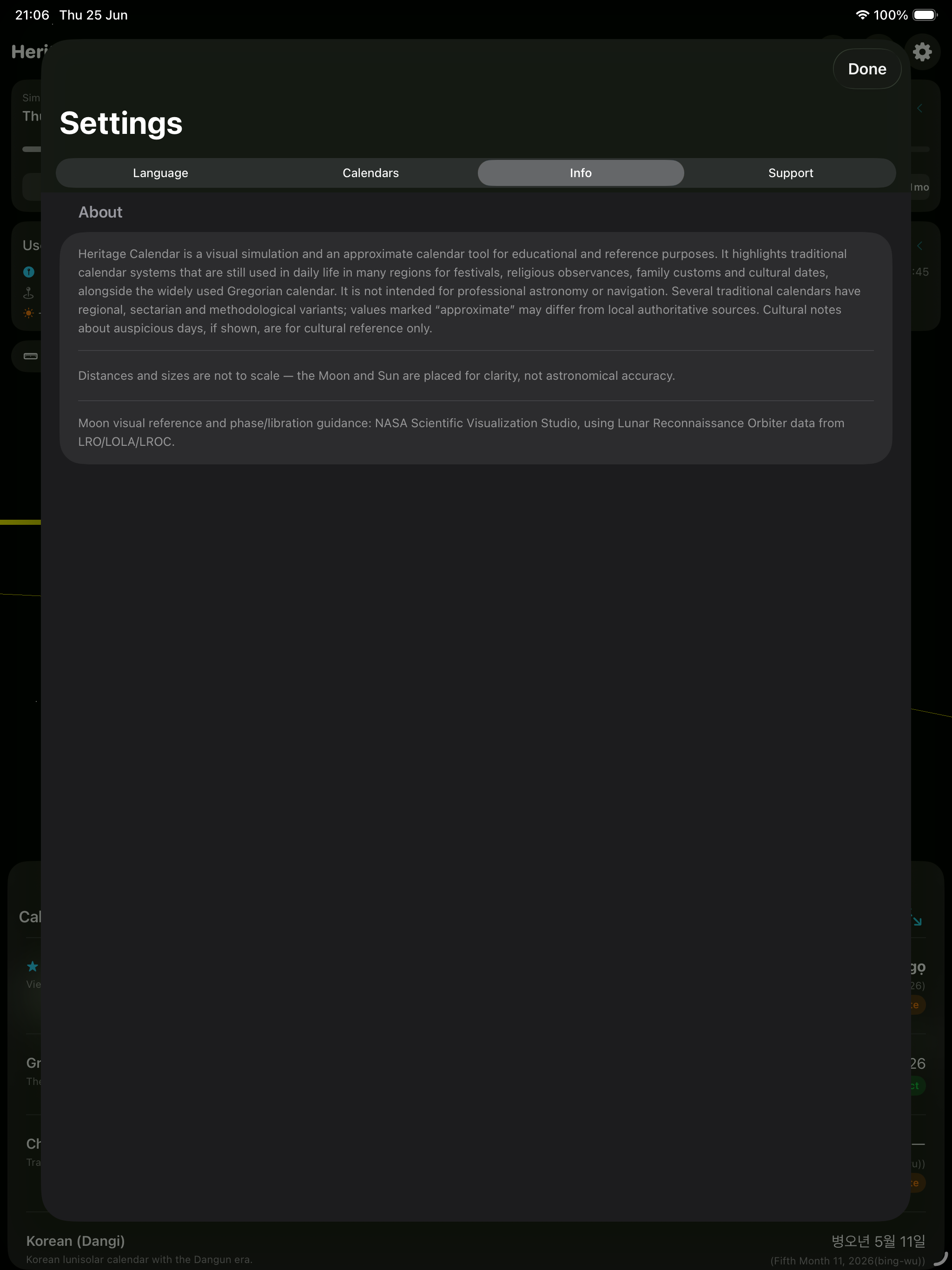 Heritage Calendar screenshot 14