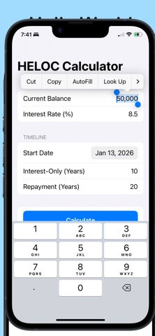 Heloc Calculator Screenshot 1 of 3