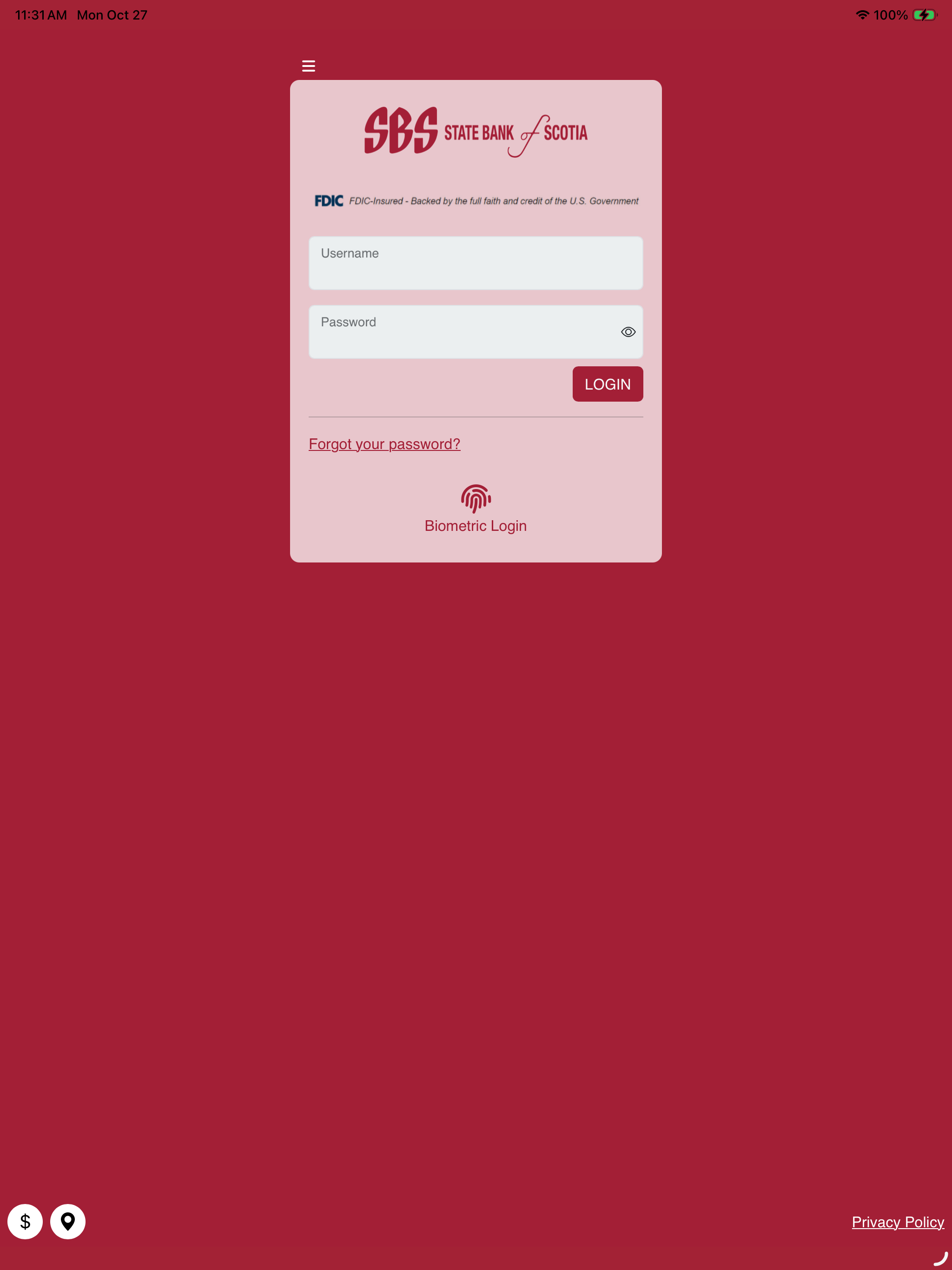 State Bank of Scotia Mobile screenshot 7