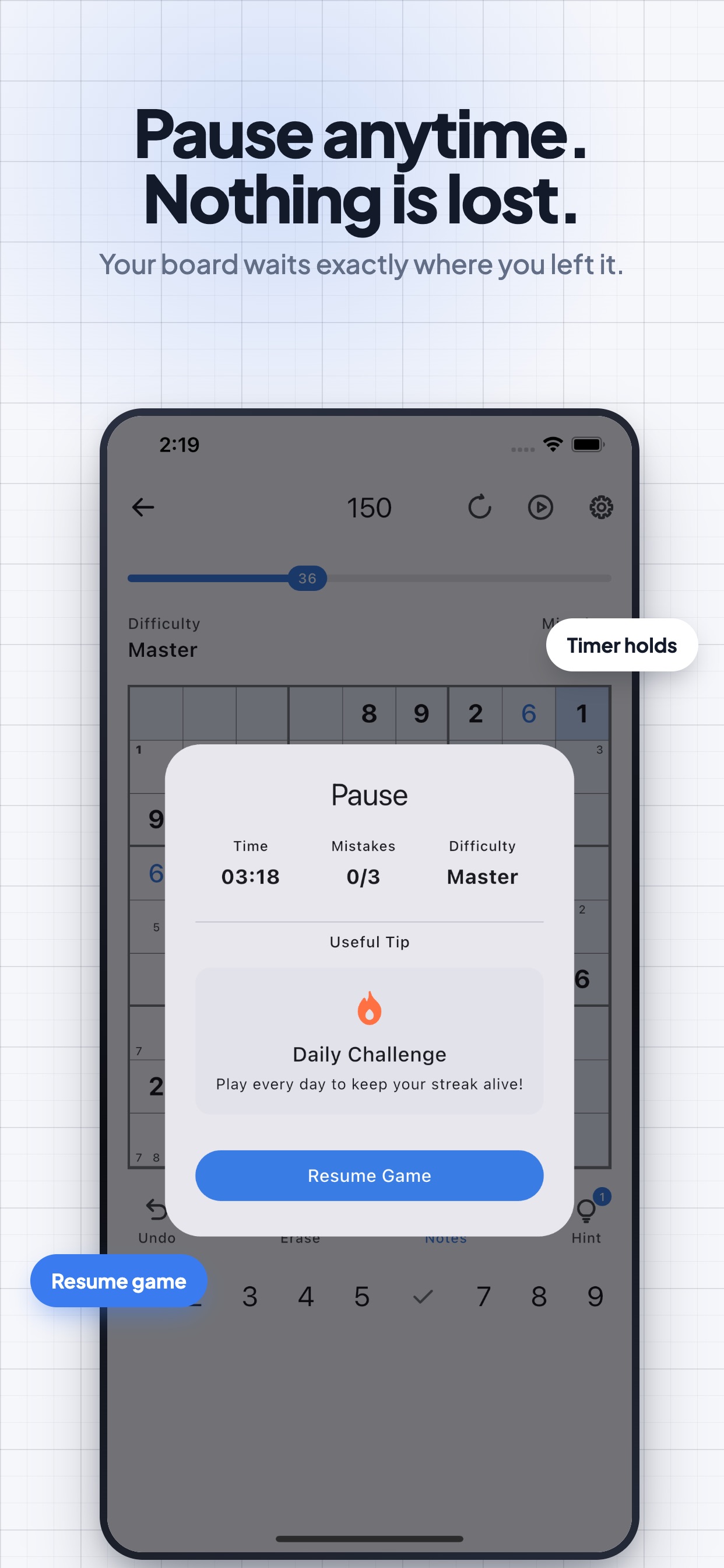 Screenshot 5 of Sudoku Classic Edition