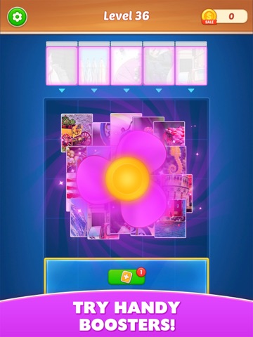 Jigsaw Cards: Drop & Match iPad screenshot
