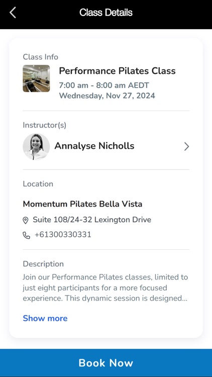 Momentum Pilates Bella Vista
