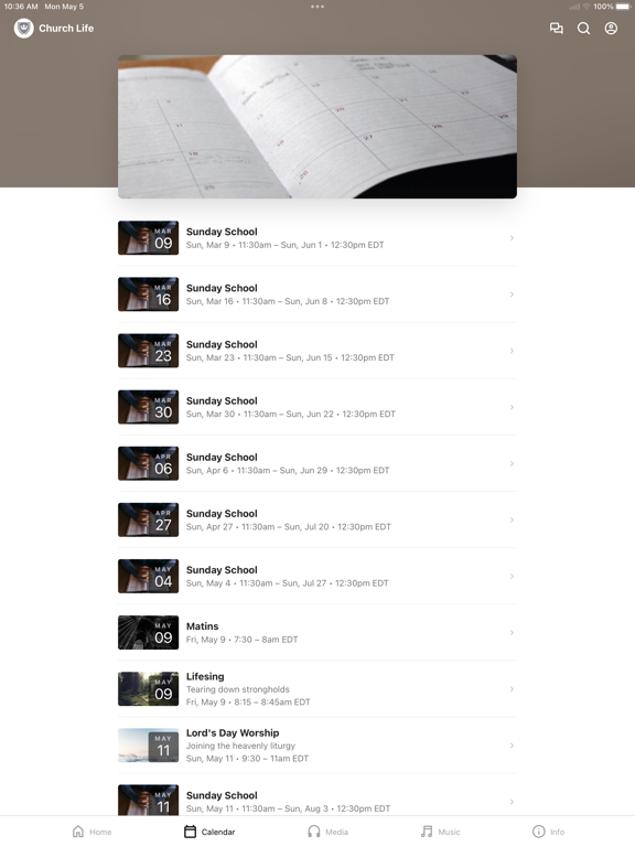 Christ the King Church SC iPad screenshot 2 - Education app