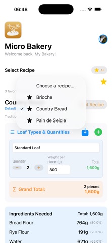 MicroBakery screenshot