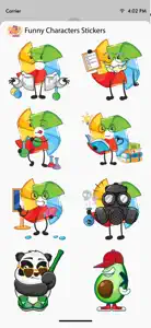 Funny Characters Stickers Pack screenshot #3 for iPhone