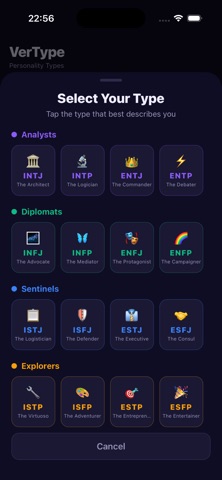 VerType: Personality Types Screenshot 5 of 10