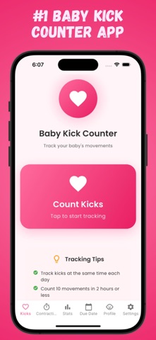 Baby Kick Counter - Bumpsy iPhone screenshot