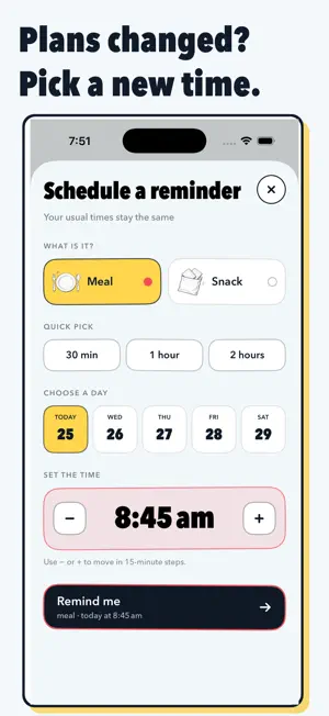 Meal Alerts - Eat Reminder screenshot 2