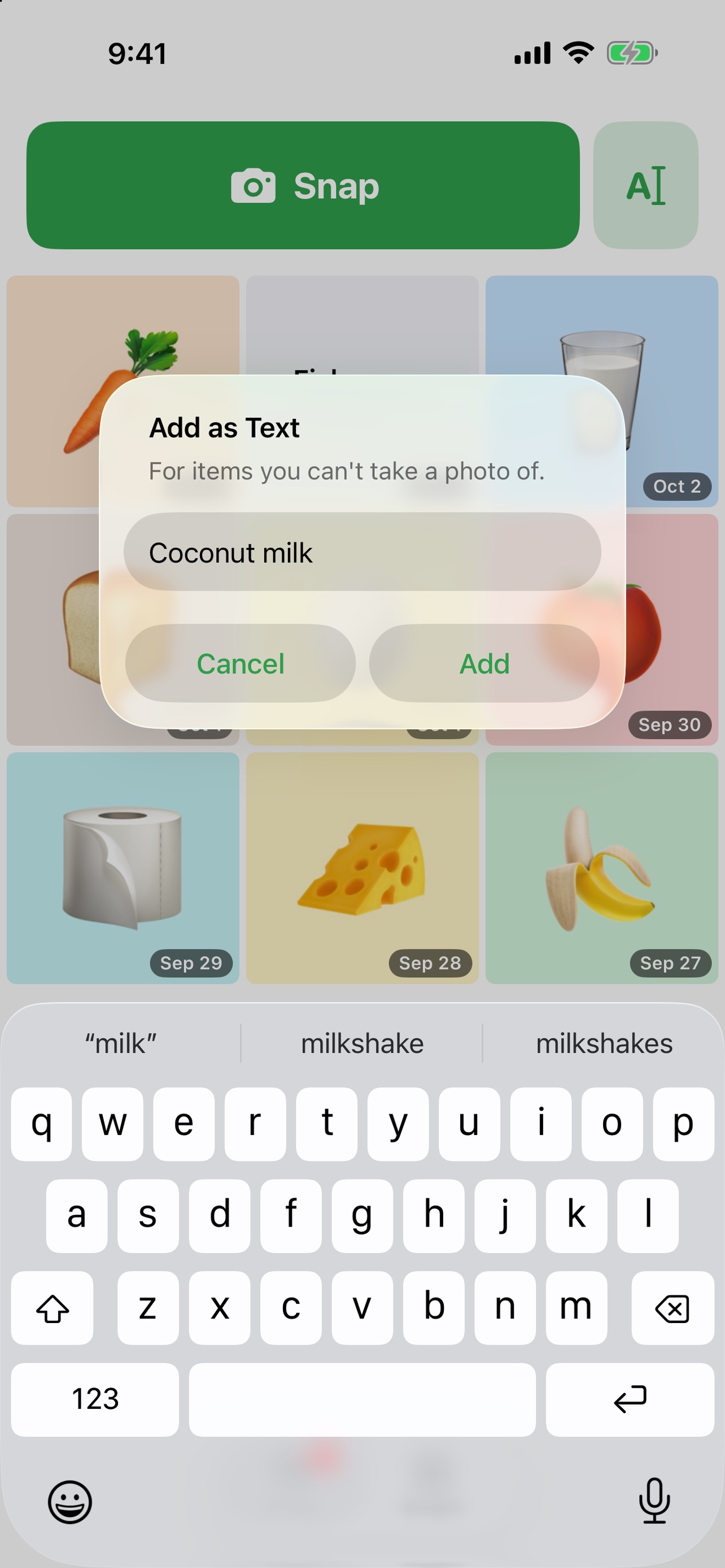 Screenshot 2 of SnapBuy - Photo Shopping List