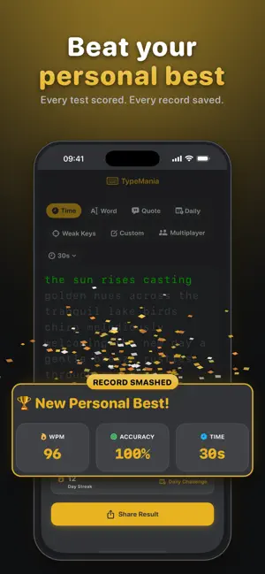 TypeMania: Typing Test screenshot 3