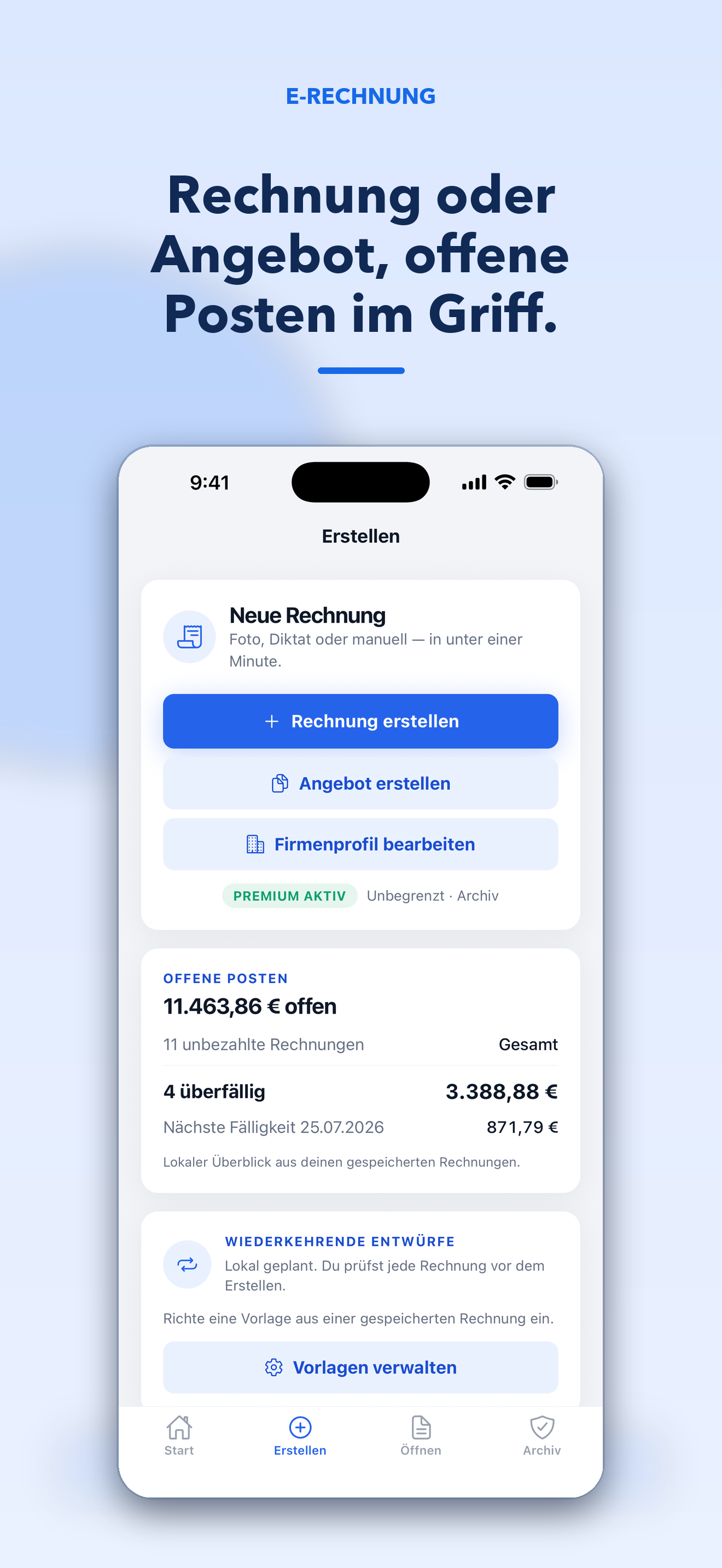 E-Rechnung: Erstellen & Öffnen screenshot 2