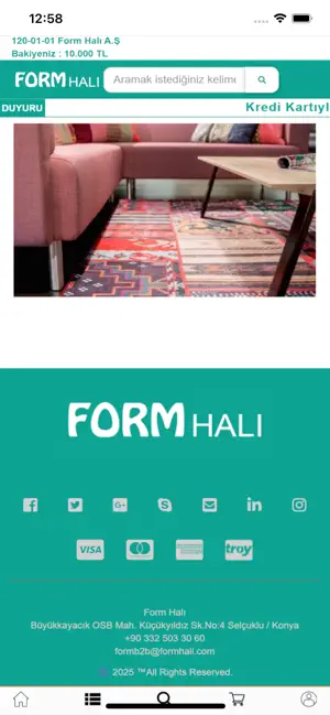 Form Halı B2B screenshot 3