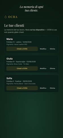OCRA — Dermopigmentazione AI screenshot