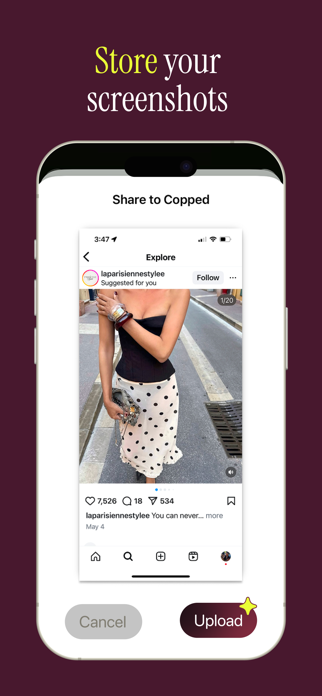 Copped: AI Outfit Finder Screenshot 4 of 8