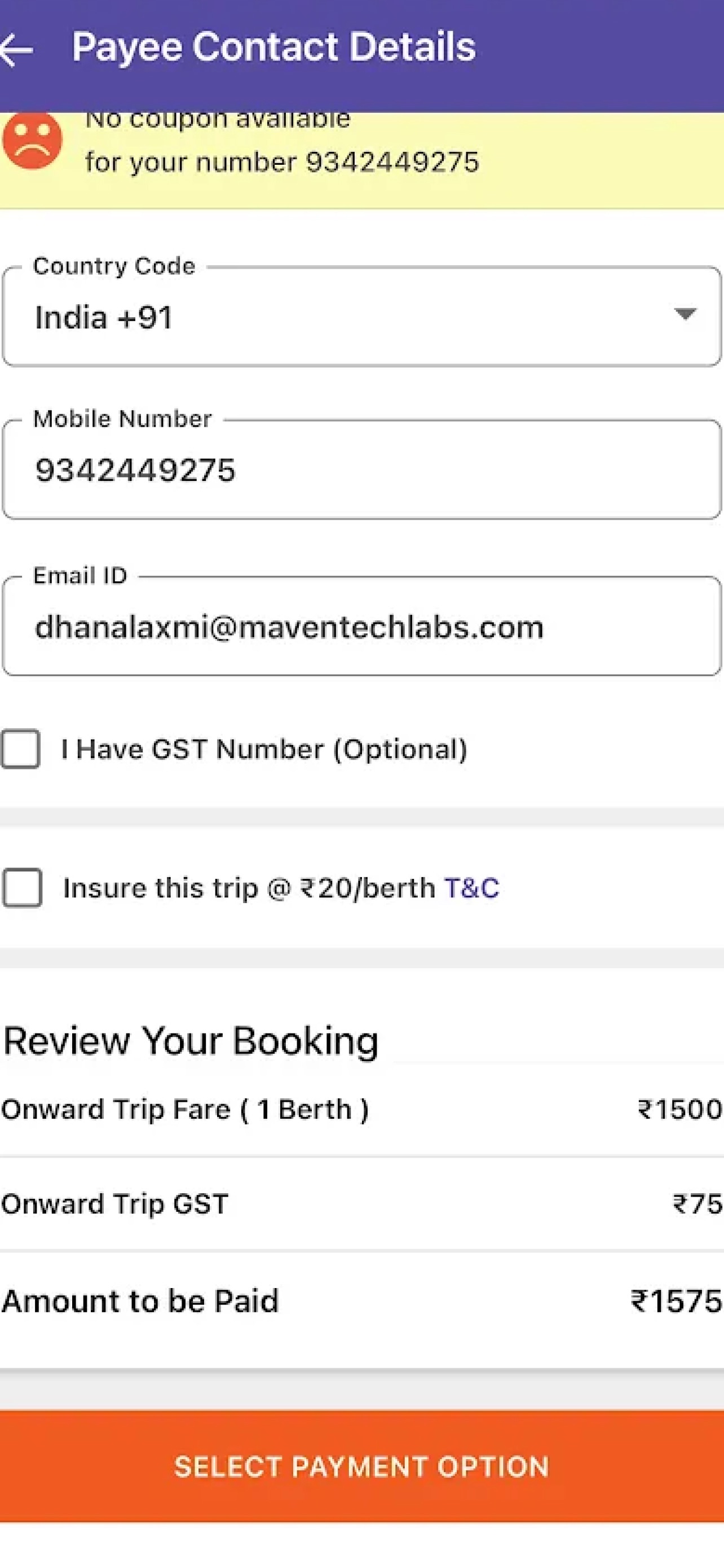 Screenshot 9 of Dadar Travels Mumbai