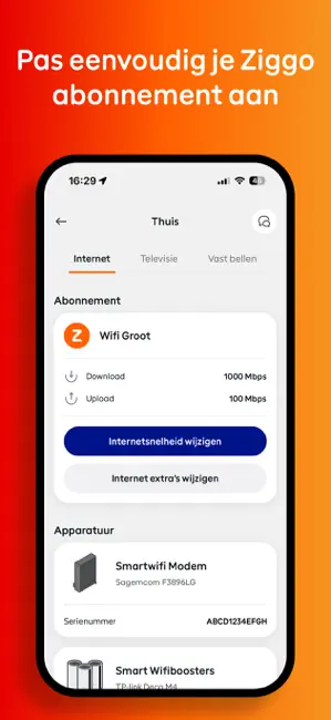 Vodafone & Ziggo iPhone screenshot 3