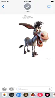 goofy donkey stickers iphone screenshot 4