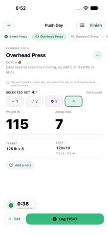Fuerza: Workout Log & Coach Screenshot 5 of 7