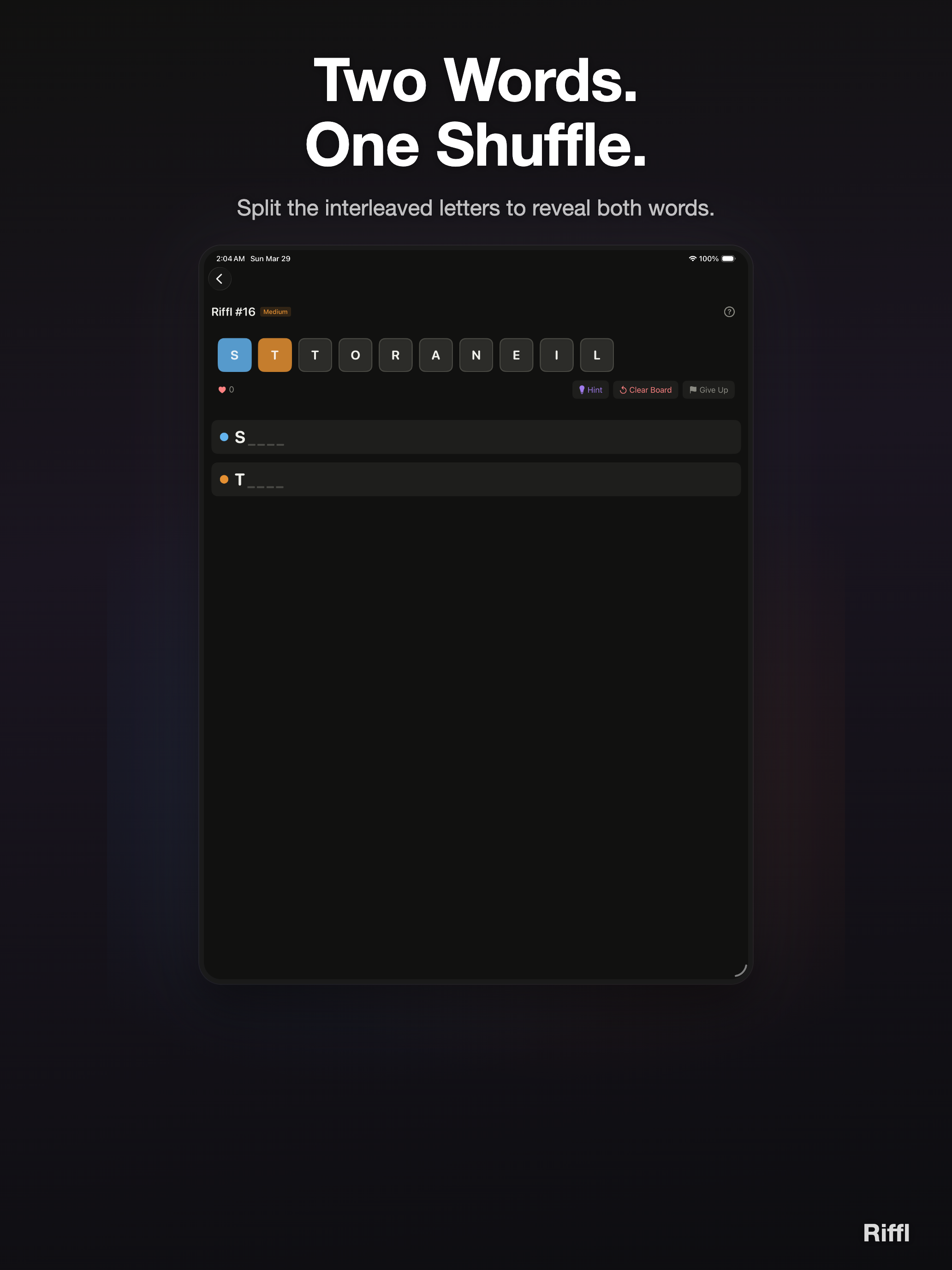 Riffl - Word Puzzle